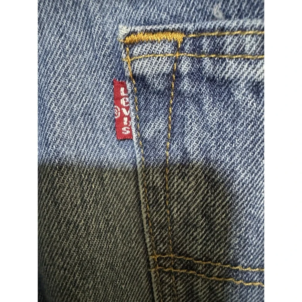 Levi's 501 Blue Jeans Men's Size W38xL29 Straight Leg Button Fly Denim Mid Rise